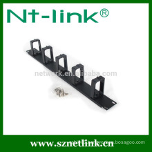 Netlink 2U office cable manager with 4 pcs metal ring